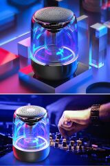 Kablosuz Bluetooth Işıklı Taşınabilir Hoparlör